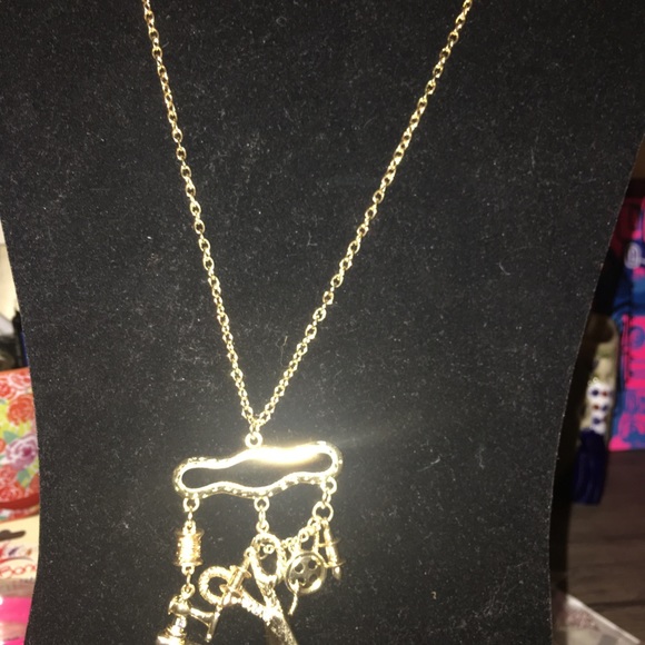 Extra Long Necklace With Charm Pendant. - Picture 2 of 8